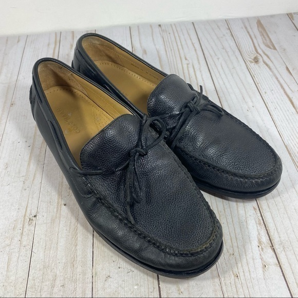 Cole Haan Black Pebbled Leather Moc Toe Loafer 11 - Picture 13 of 13